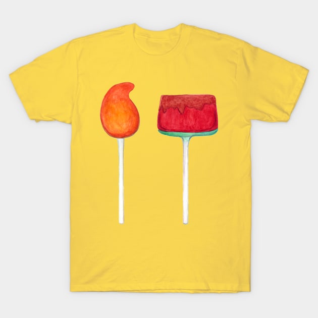 Fun watercolor Mexican Paletas T-Shirt by kuallidesigns